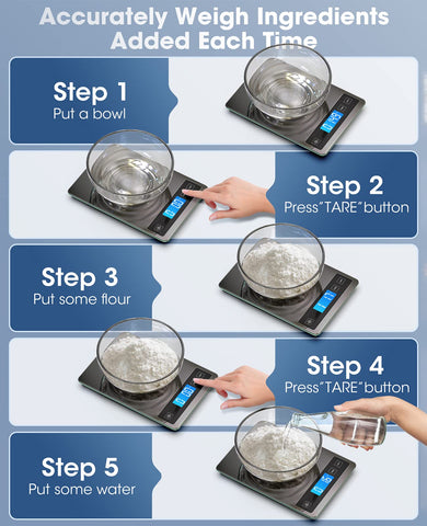 Nicewell food scale stainless steel surface ensures a sleek, durable kitchen look.