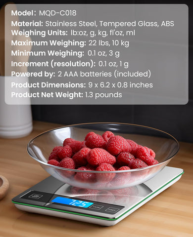 Nicewell food scale compact hook adds convenient storage after use.