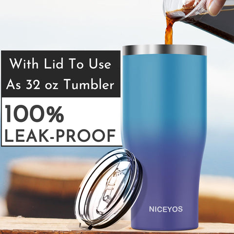 Niceyos double-wall insulation keeps beverages cold longer and hands comfortable