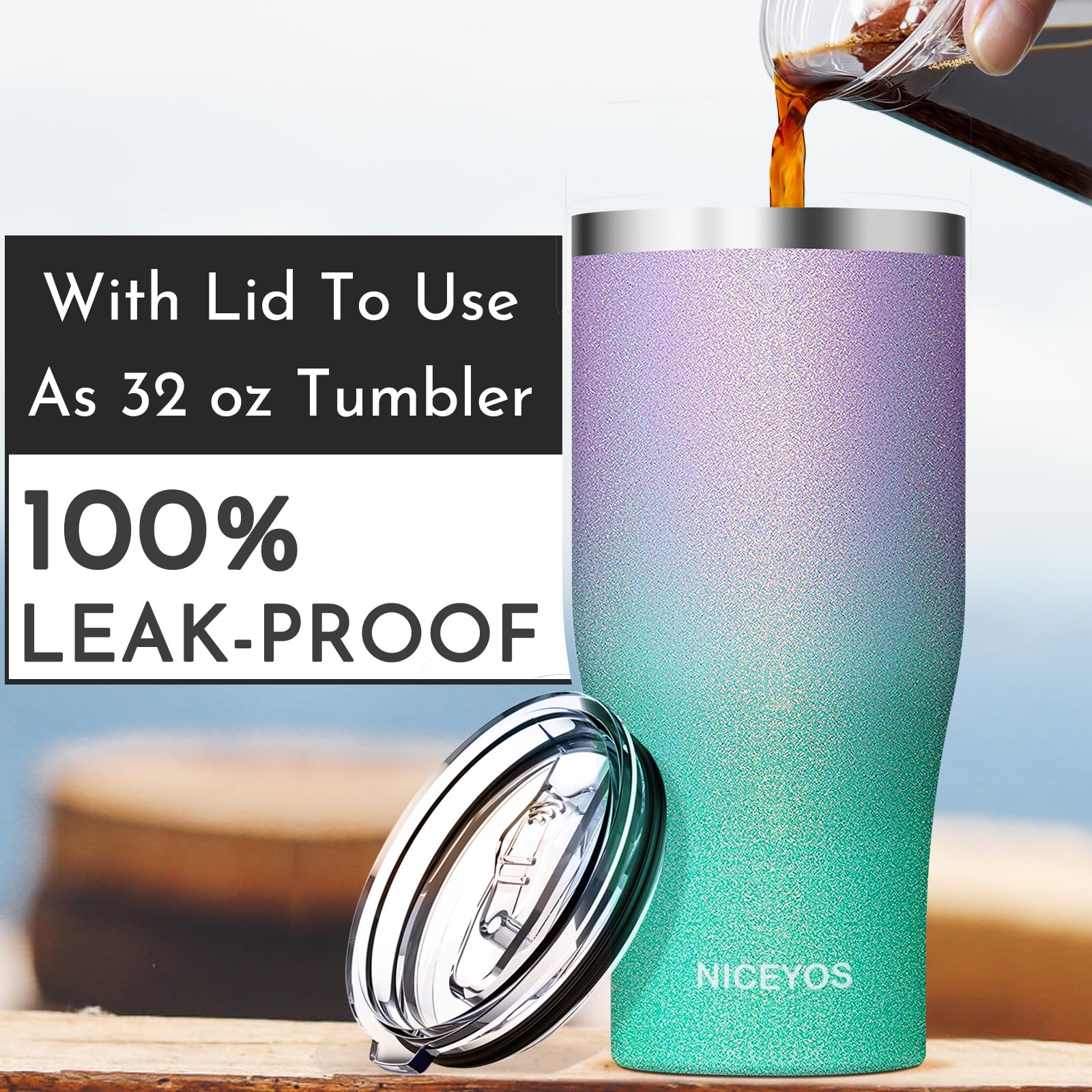 Niceyos sleeve fits Starbucks Dunkin McDonalds cups securely.