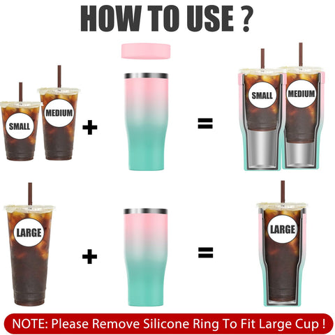 Niceyos green sleeve shown with a steady grip and spill-free use