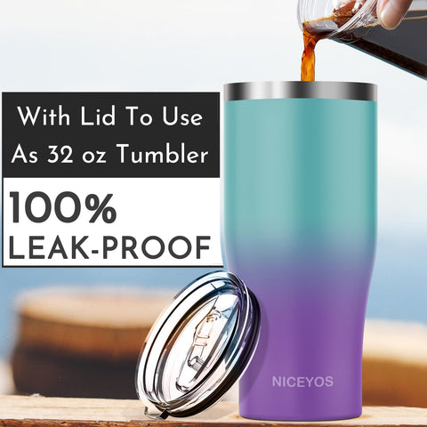Niceyos universal iced coffee sleeve on cup showcases sweat-proof performance