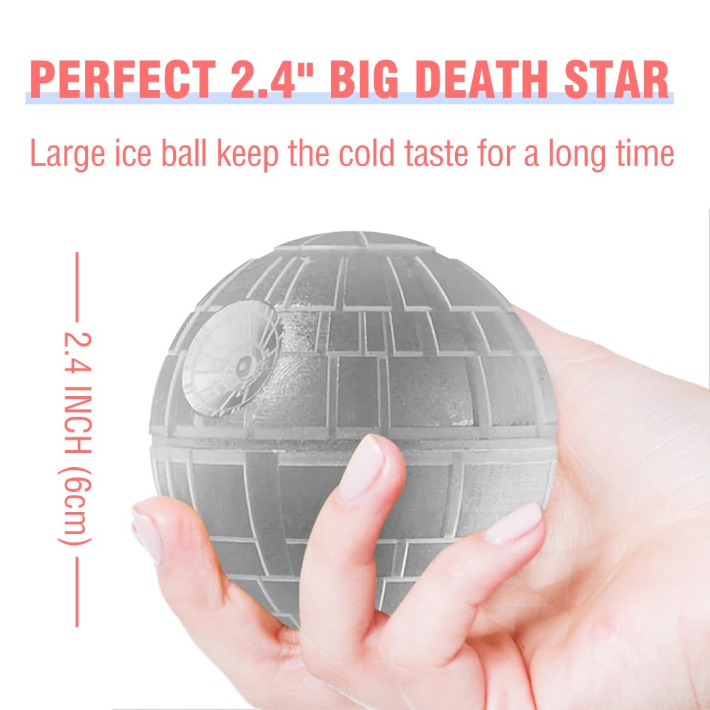 NICITY Large sphere ice ball mold chills whiskey evenly