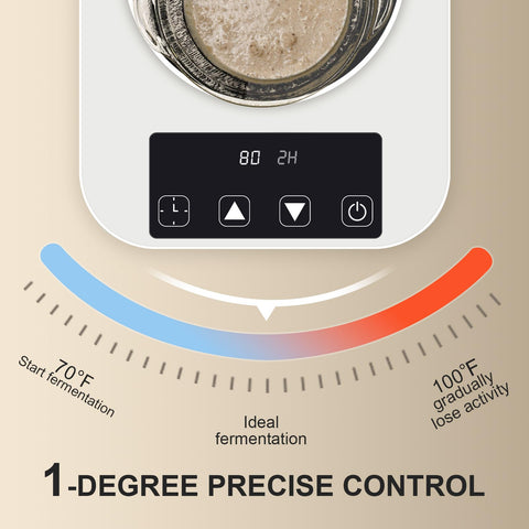 NICOFPHY glass dome cover seals warmth for even fermentation