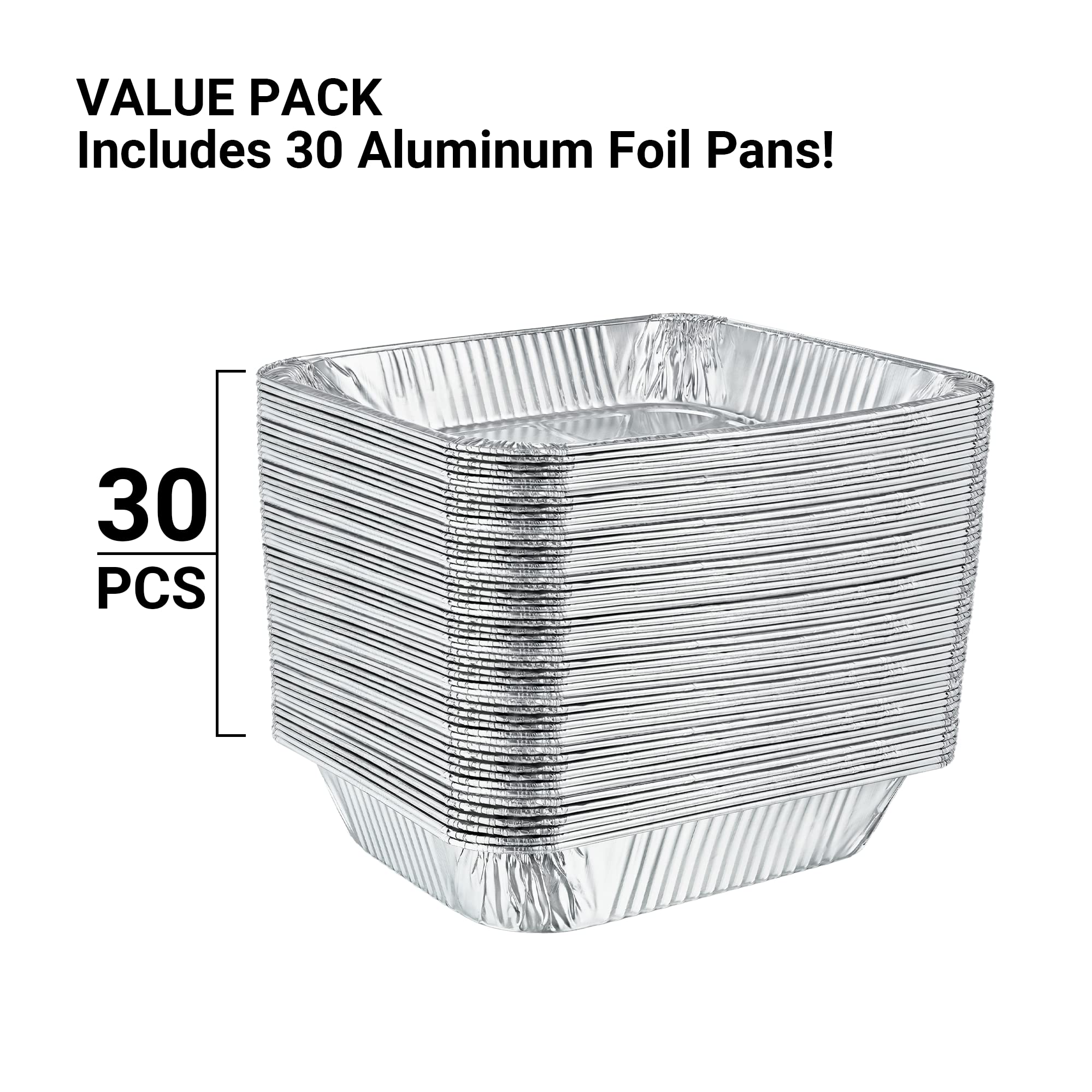 Nicole Home Collection 30-pack aluminum pans ready for events and batch cooking
