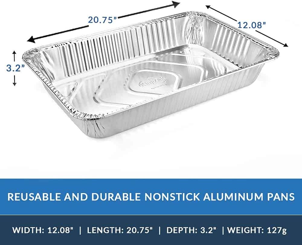 Nicole Home Collection heavy-duty foil pan for secure transport and even heating