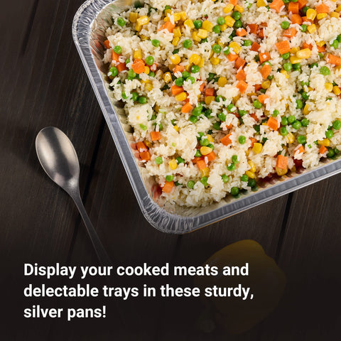 Nicole Home Collection pans on steam table keeps foods warm at buffets and catering stations