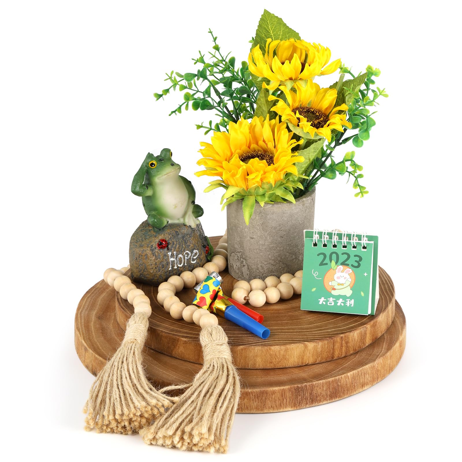 Nicunom cheese and fruit serving board highlights natural grain and rustic charm.