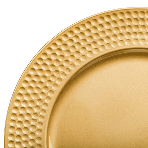 Nicunom banquet decoration using gold charger plate for glam table