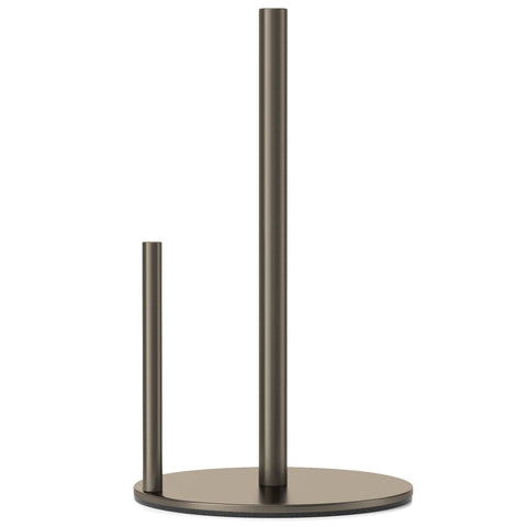 Niffgaff bronze paper towel holder with weighted base for steady countertop use