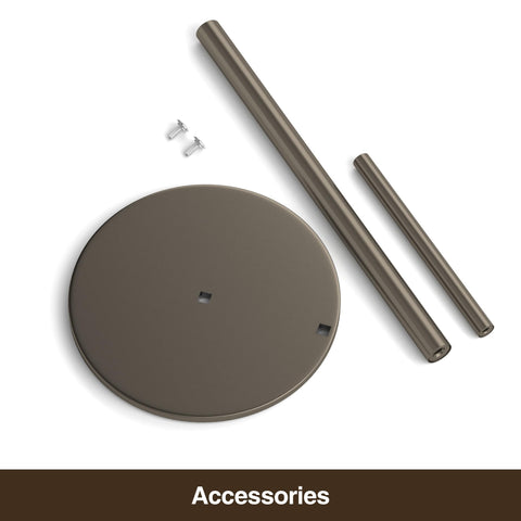 Niffgaff bronze paper towel holder on countertop keeps towels accessible and tidy