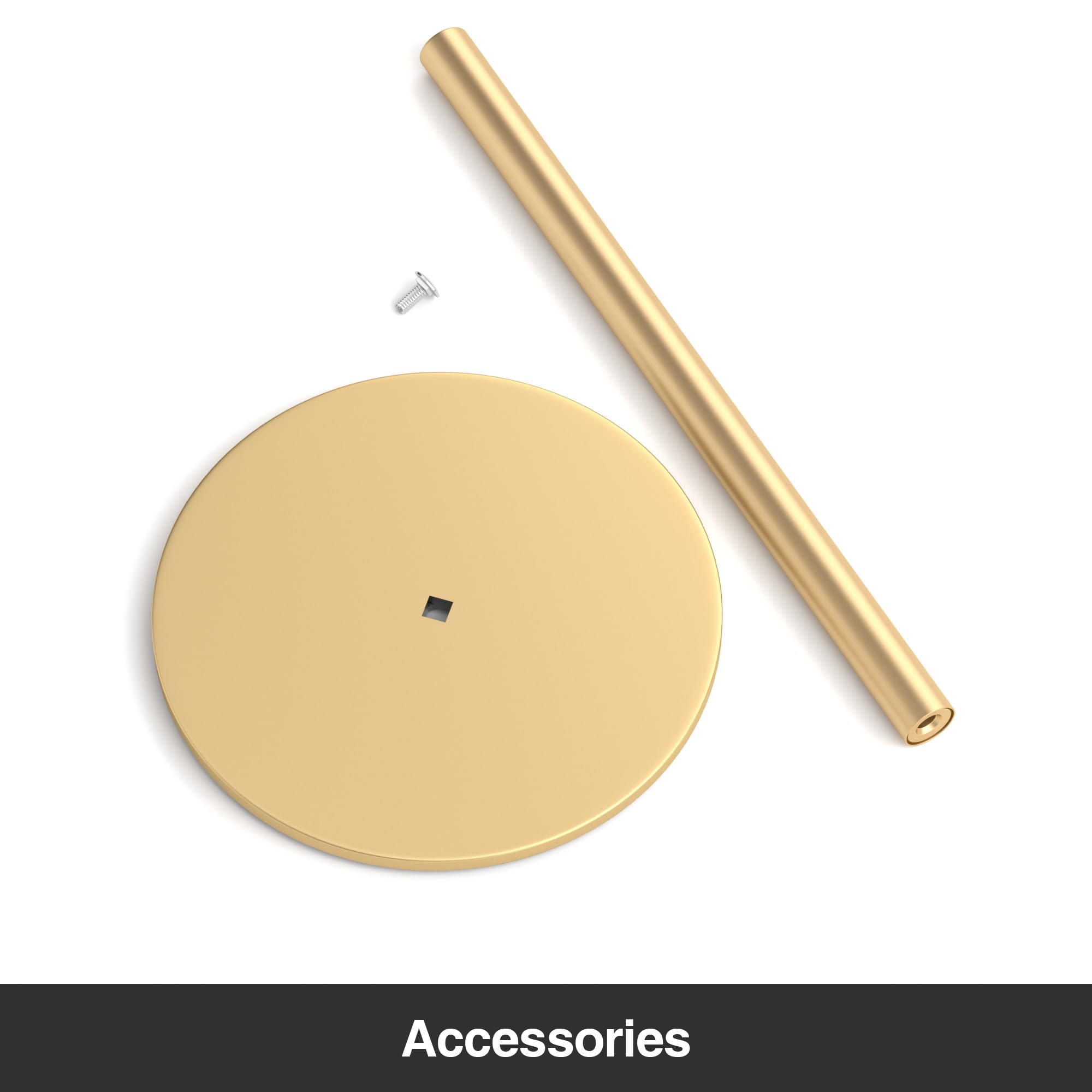 Niffgaff gold free-standing paper towel holder used during cooking and cleanup