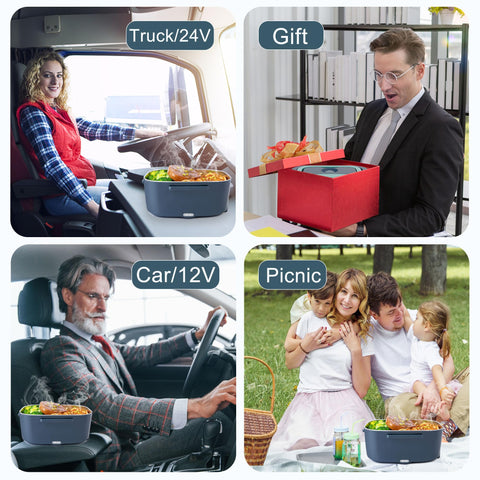 Nifogo 1.5L capacity lunch box for organized meals at work.