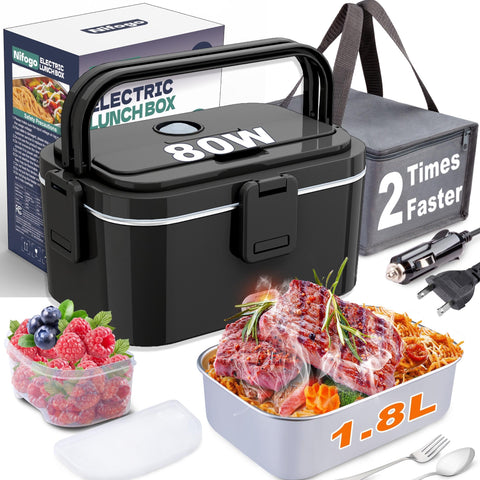 Nifogo electric lunch box heat plate enables quick meals on the go