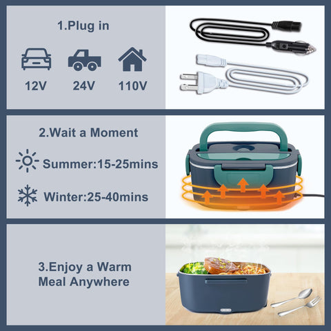 Nifogo insulated bag keeps meals warm during transit.