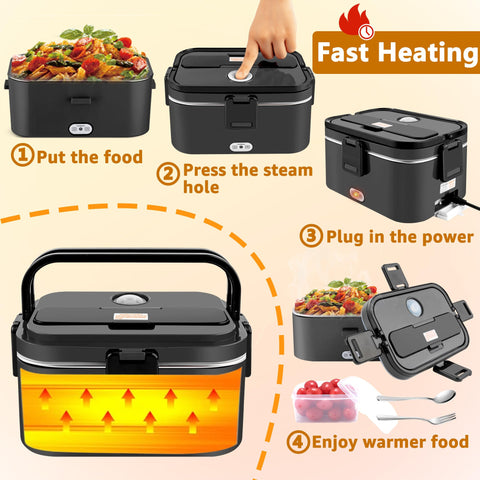 Nifogo lunch box food-grade PP and stainless steel construction for safety