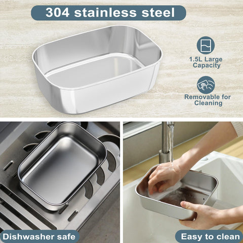 Nifogo removable stainless steel inner container for easy cleaning.