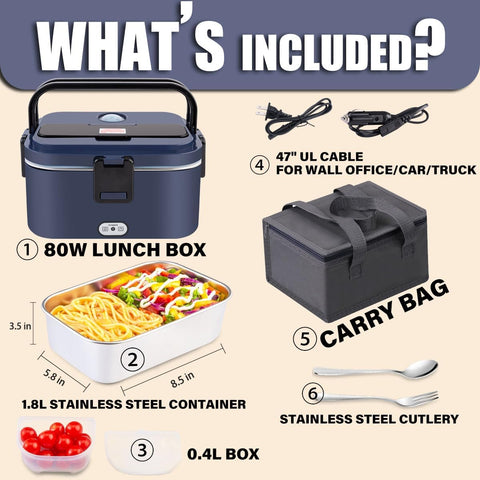 Nifogo removable stainless steel inner for easy cleaning