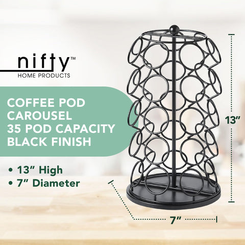 Nifty K Cup Holder spins 360 degrees for easy access.