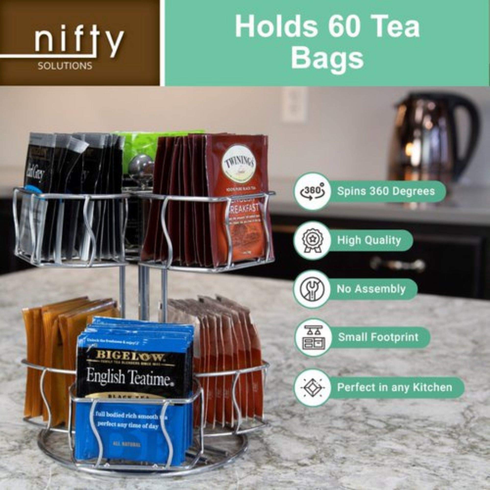Nifty Solutions counter organizer keeps flavors neatly visible and accessible.