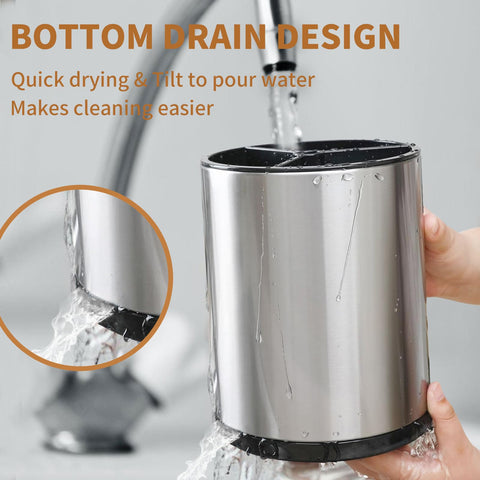 Nigelia non-slip base keeps the caddy stable on any counter