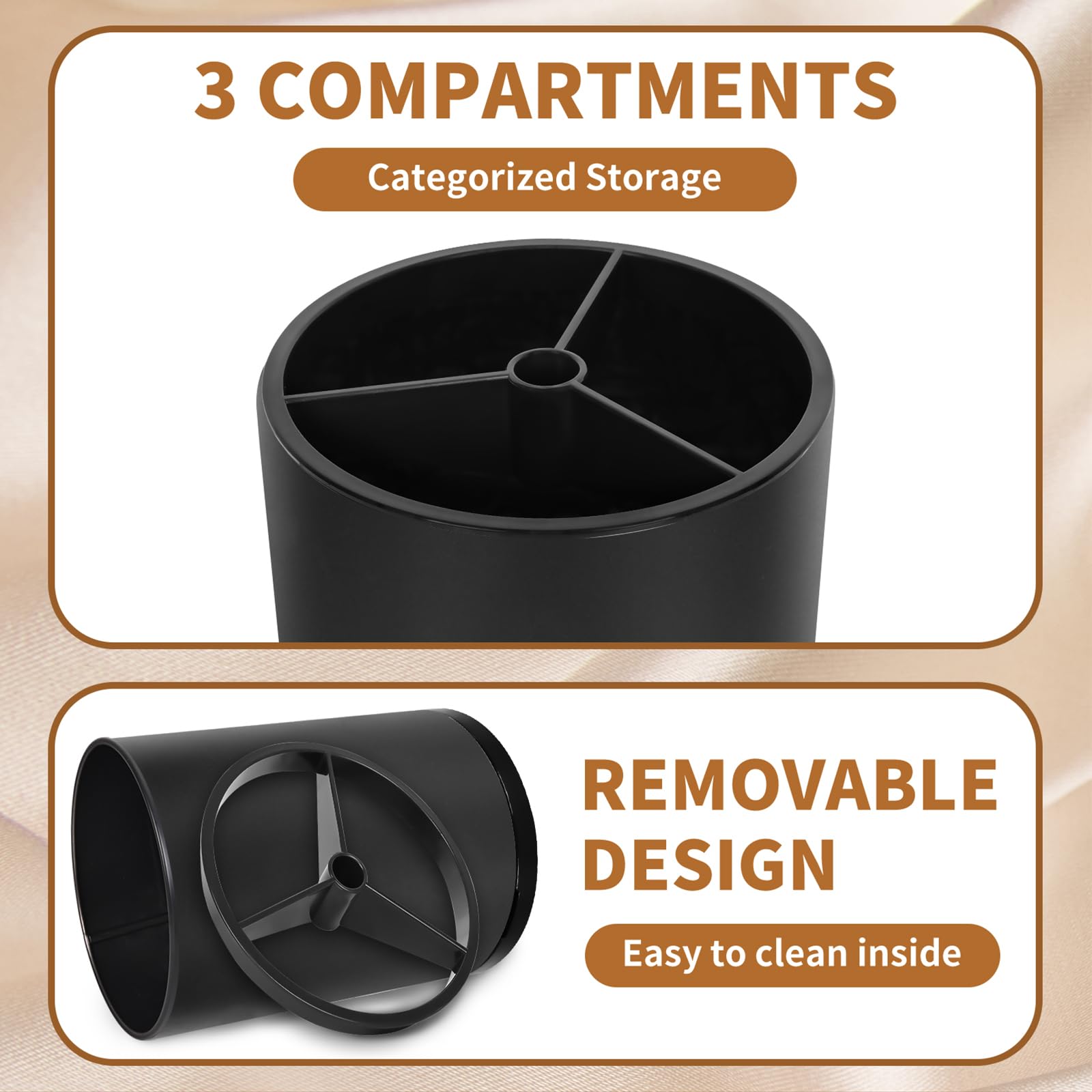 Nigelia drainage layer promotes quick drying of damp utensils.
