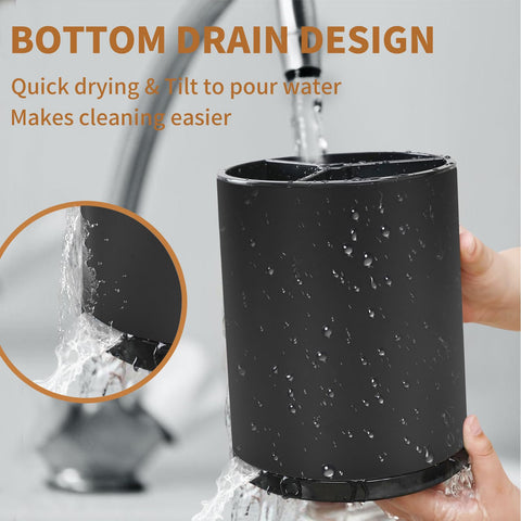 Nigelia non-slip base keeps the caddy steady on countertops.