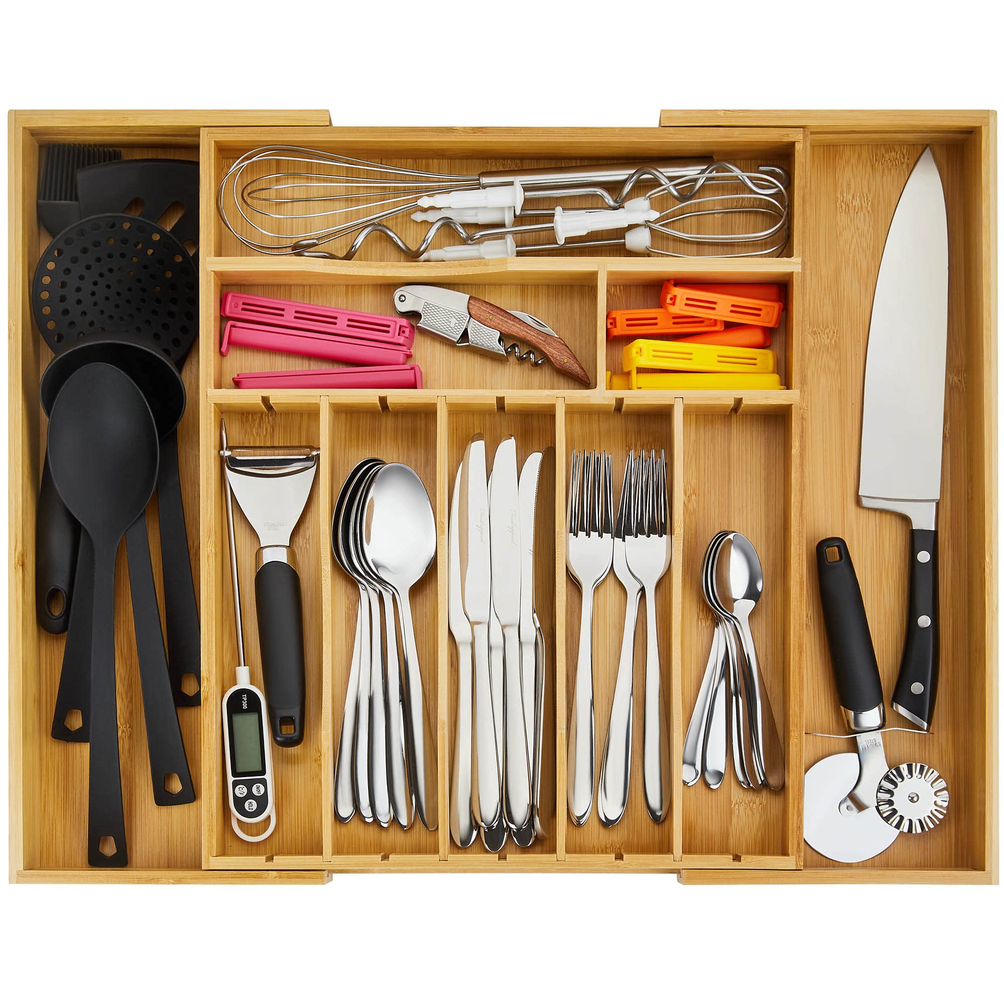 Night Tree kitchen drawer solution keeps spoons and forks neatly separated