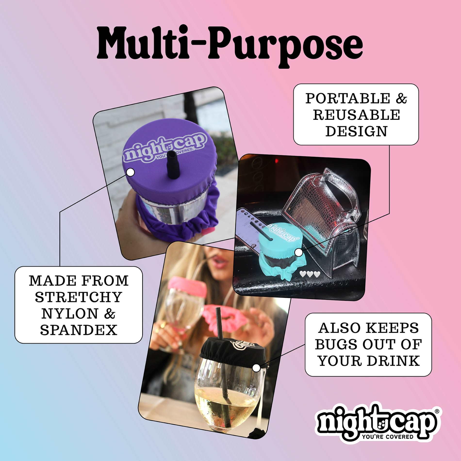 Nightcap 2-pack is easy to carry during parties and campus life.
