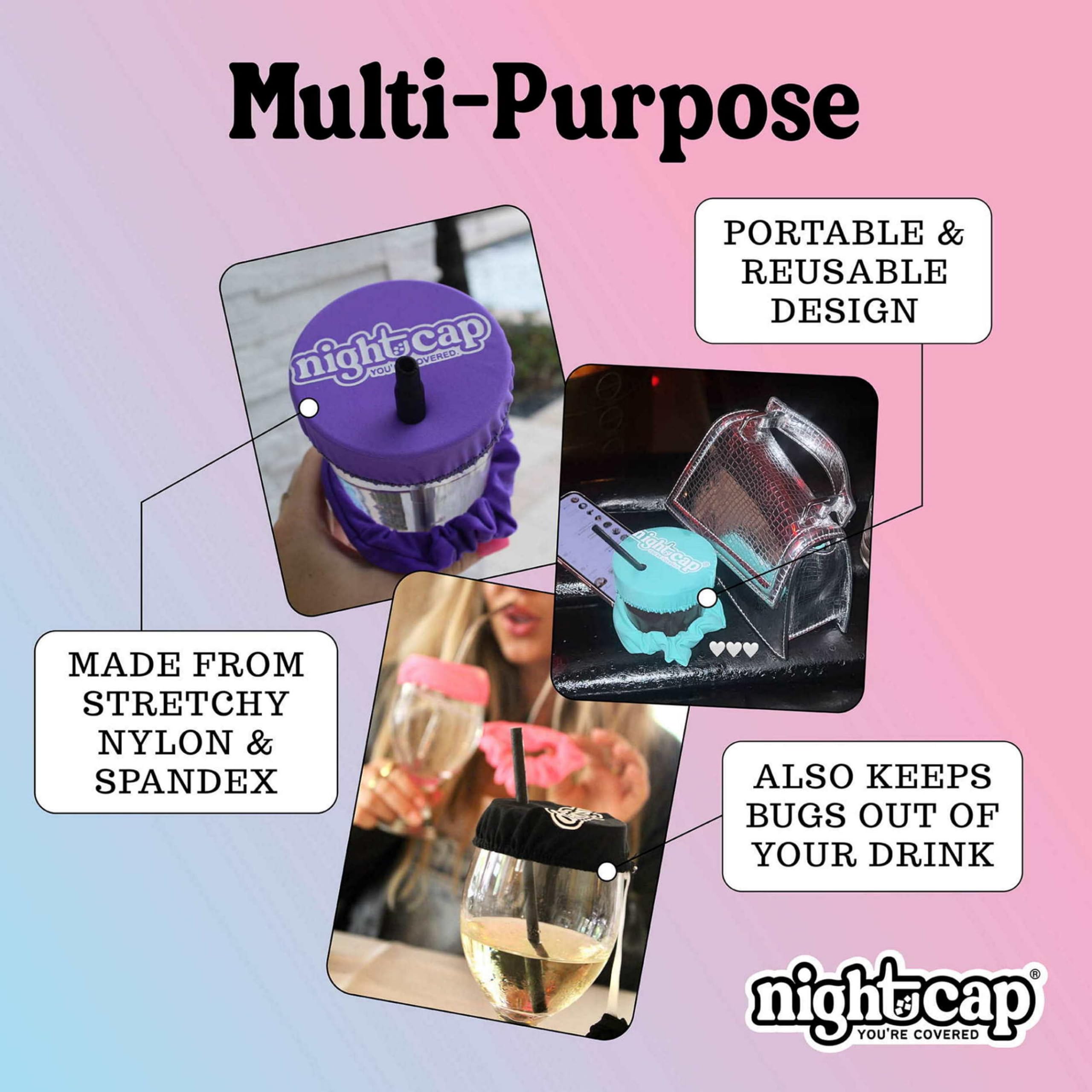 Nightcap washable silk scrunchie is reusable for many outings.
