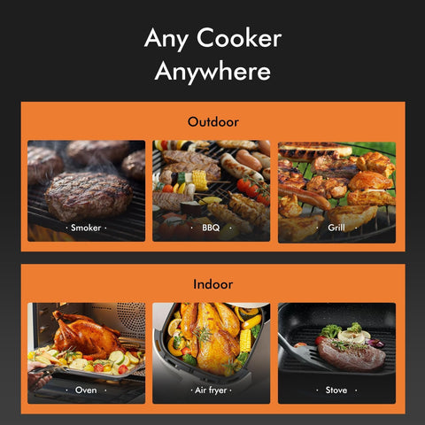 NIGOGOR 432-foot remote cooking range for carefree grill sessions