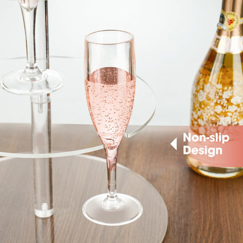 NiHome 12-glass capacity rack ideal for cocktails and wedding toasts