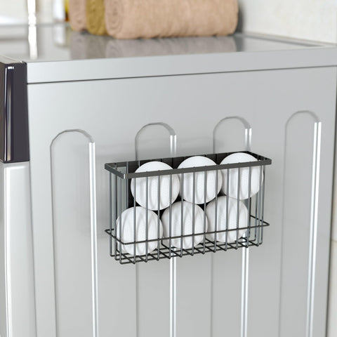 NiHome compact magnetic basket installation attaches easily to metal surfaces for organized storage.