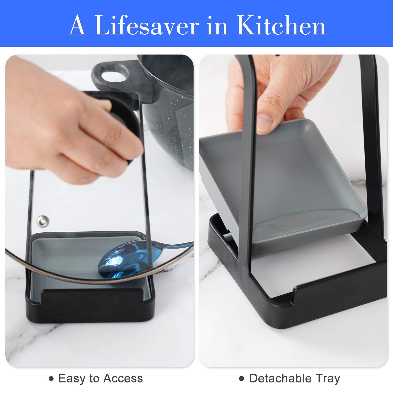 NiHome heat-resistant rack stays stable during busy meal prep