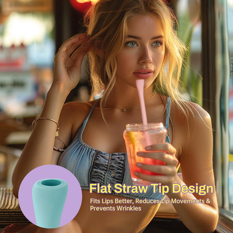 NiHome Macaron lip-friendly design offers comfortable sipping on the go.