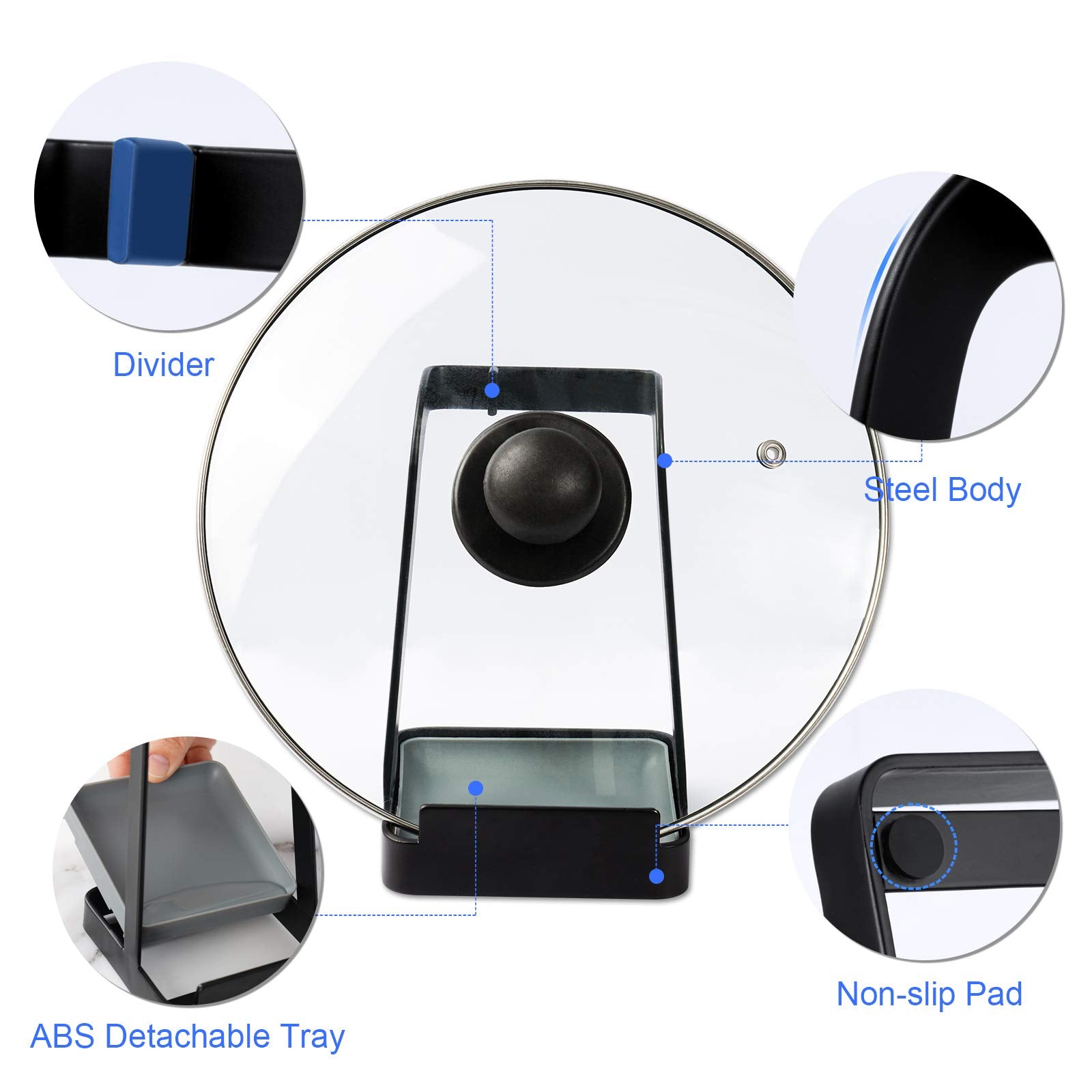 NiHome multi-purpose kitchen organizer neatly consolidates tools on the counter