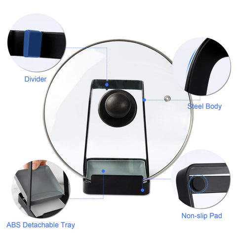 NiHome multi-purpose kitchen organizer neatly consolidates tools on the counter