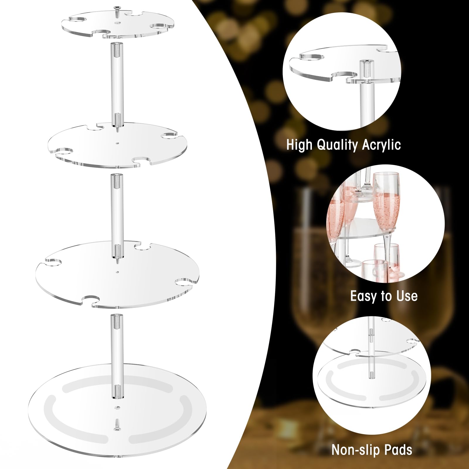 NiHome versatile display suits standard and special glasses at celebrations