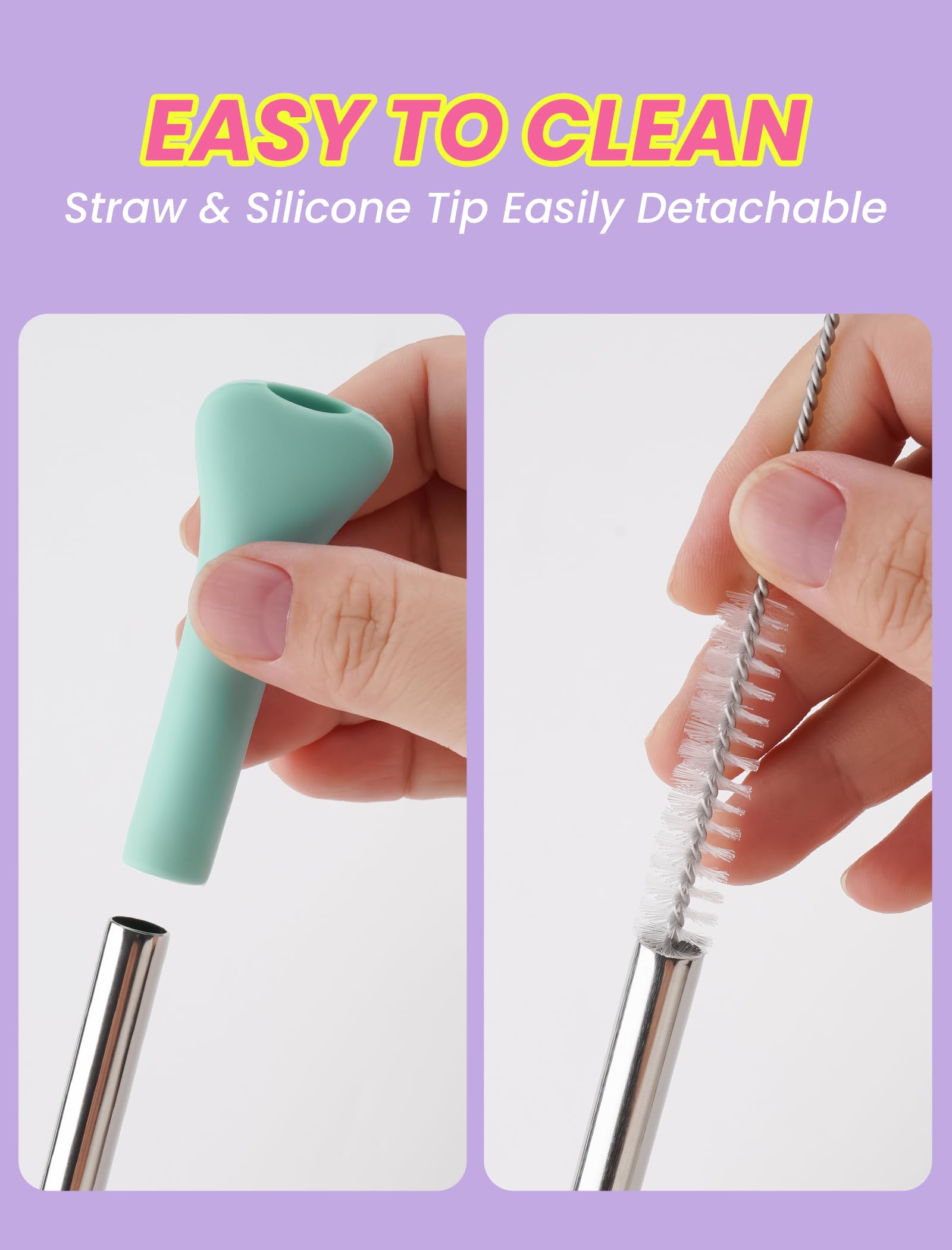 NiHome silicone flat tip close-up highlighting comfortable mouthfeel.