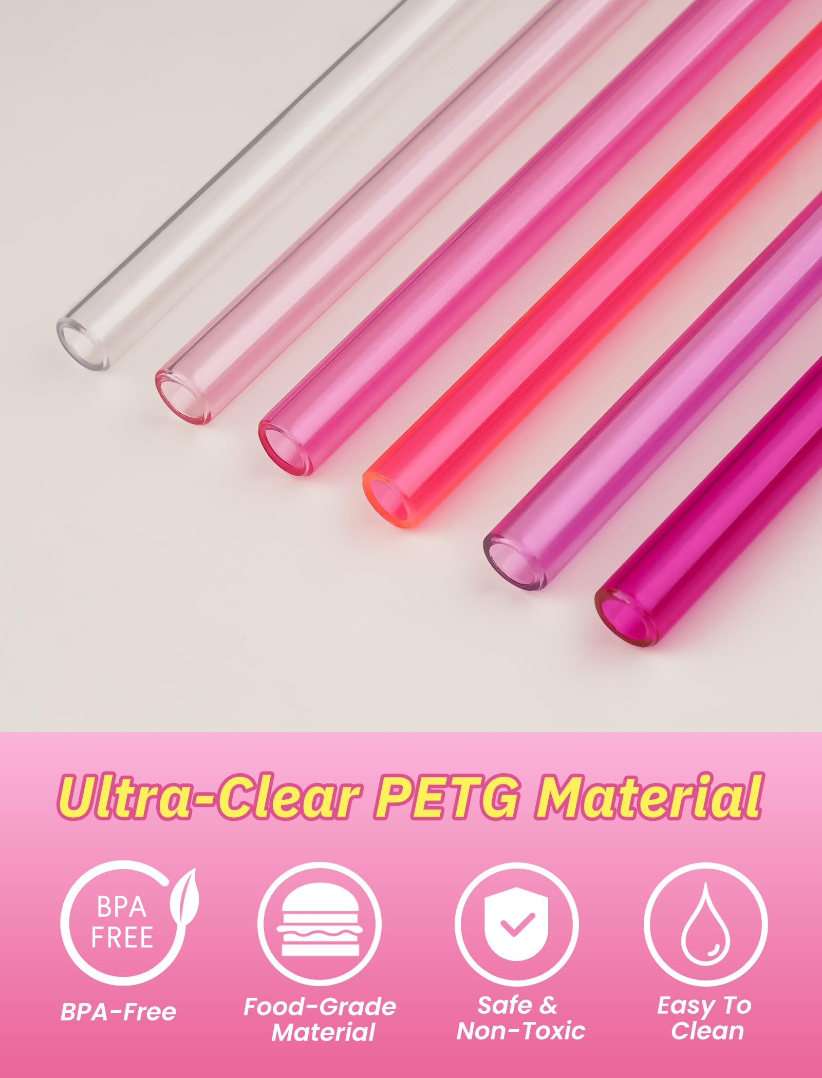 Close view of NiHome straw fitting Stanley tumbler with silicone wide tip for easy sipping.