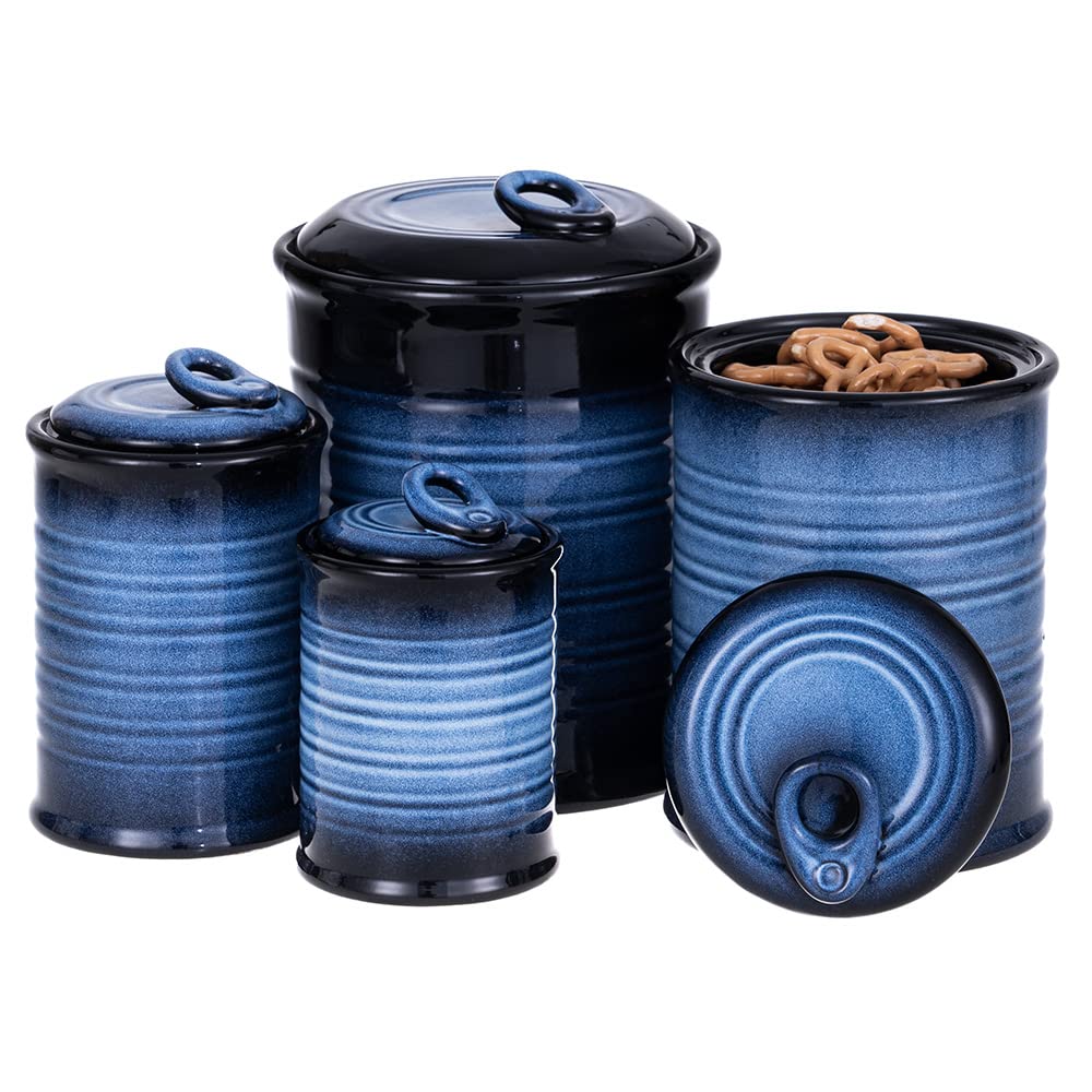 Nihow ceramic jars with airtight lids for organized pantry storage