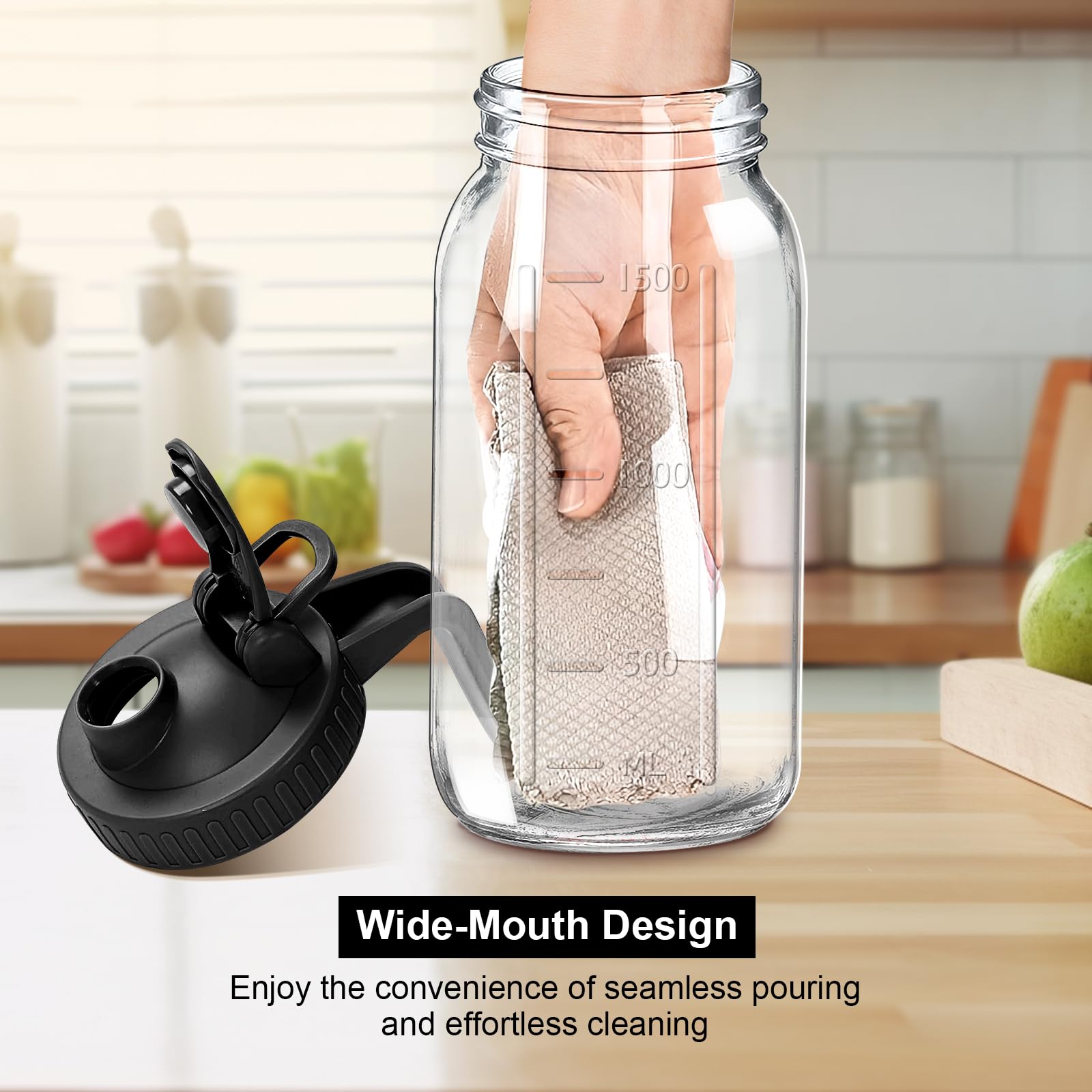 NIJIALGEXPY juice and tea pitcher fits fridge for ready cooling.