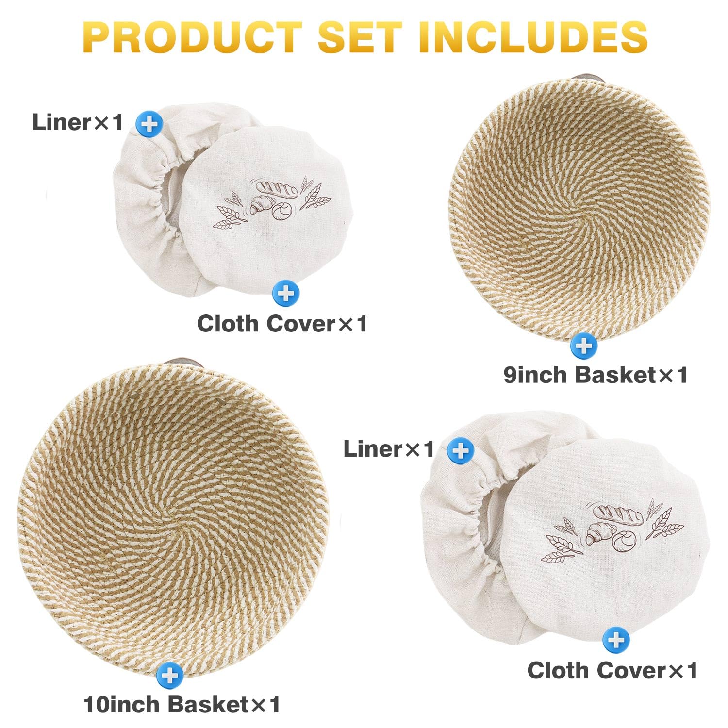 Nikkar collapsible basket set for space-saving kitchen organization