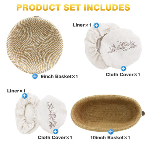 Nikkar Banneton oval 11-inch bread proofing basket supports larger loaves with moisture management.