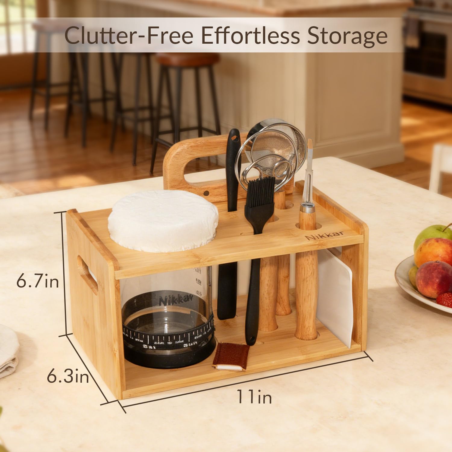 Nikkar flour duster delivers light, even flour dusting