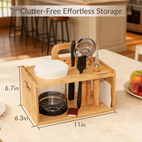 Nikkar flour duster delivers light, even flour dusting
