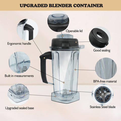 Nikkar pitcher upgraded zinc-base for quieter, leak-resistant blends.