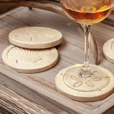 NIKKY HOME Beach Coaster handmade by skilled craftspeople for nautical decor