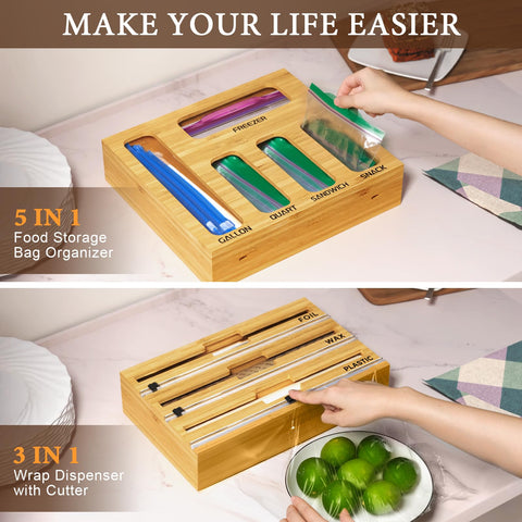 NIKUY detachable and wall-mountable design fits drawers or counters.