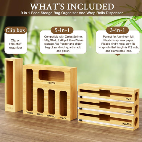 NIKUY bamboo construction adds warmth and durability for daily kitchen use.